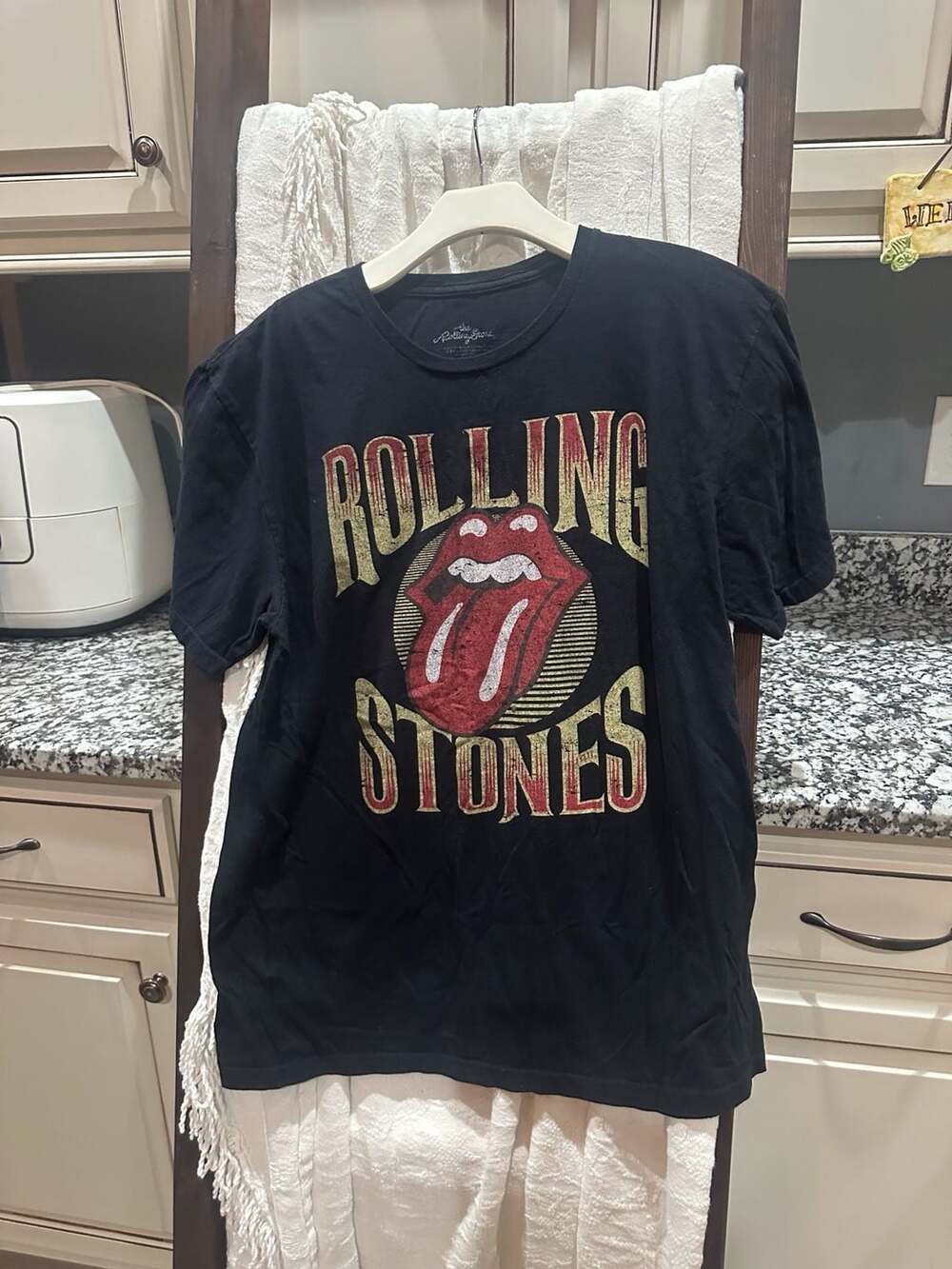 The Rolling Stones T-Shirt Size L Black Graphic Tee